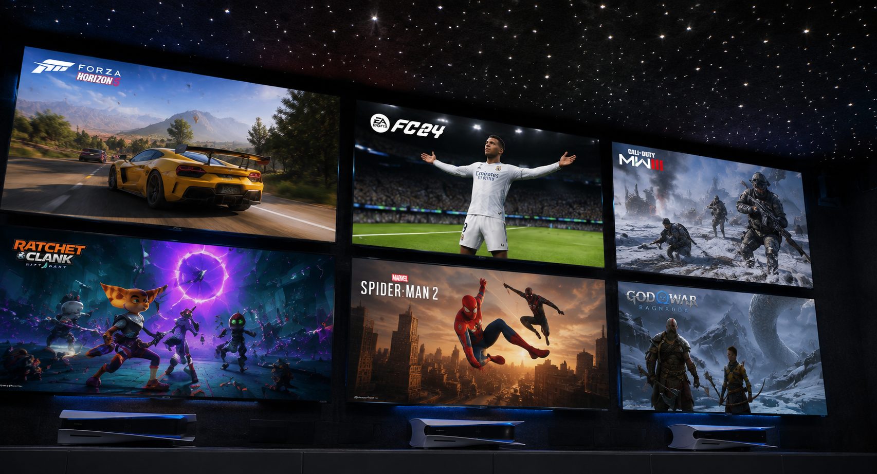 6 QLED gaming zaslonov